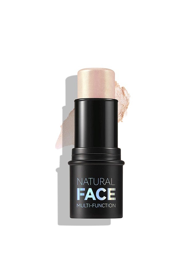 Julystar Face Multi Function Highlighter Stick, Moisture and Lightweight Highlighters Makeup Stick, Blendable and Smooth-#01  - Image 1