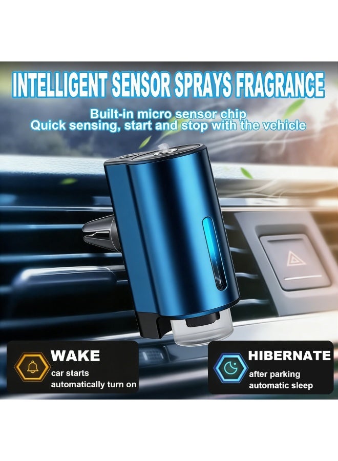 CAFELE Smart Car Air Freshener Diffuser, Auto On/Off Rechargeable Car Perfume, 3 Modes Adjustable Spray, Car Vent Aroma Diffuser with 3 Scents, Long Lasting Odor Eliminator - Image 3