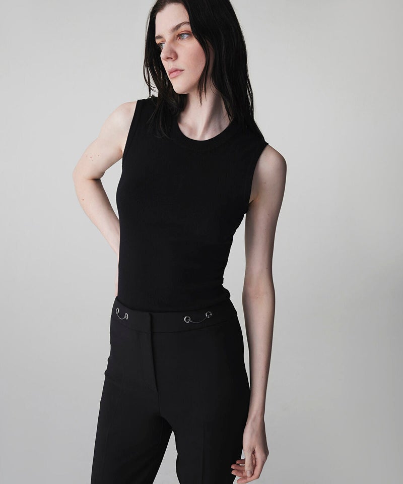 Ipekyol Skinny Trousers with Metal Accents - Image 2