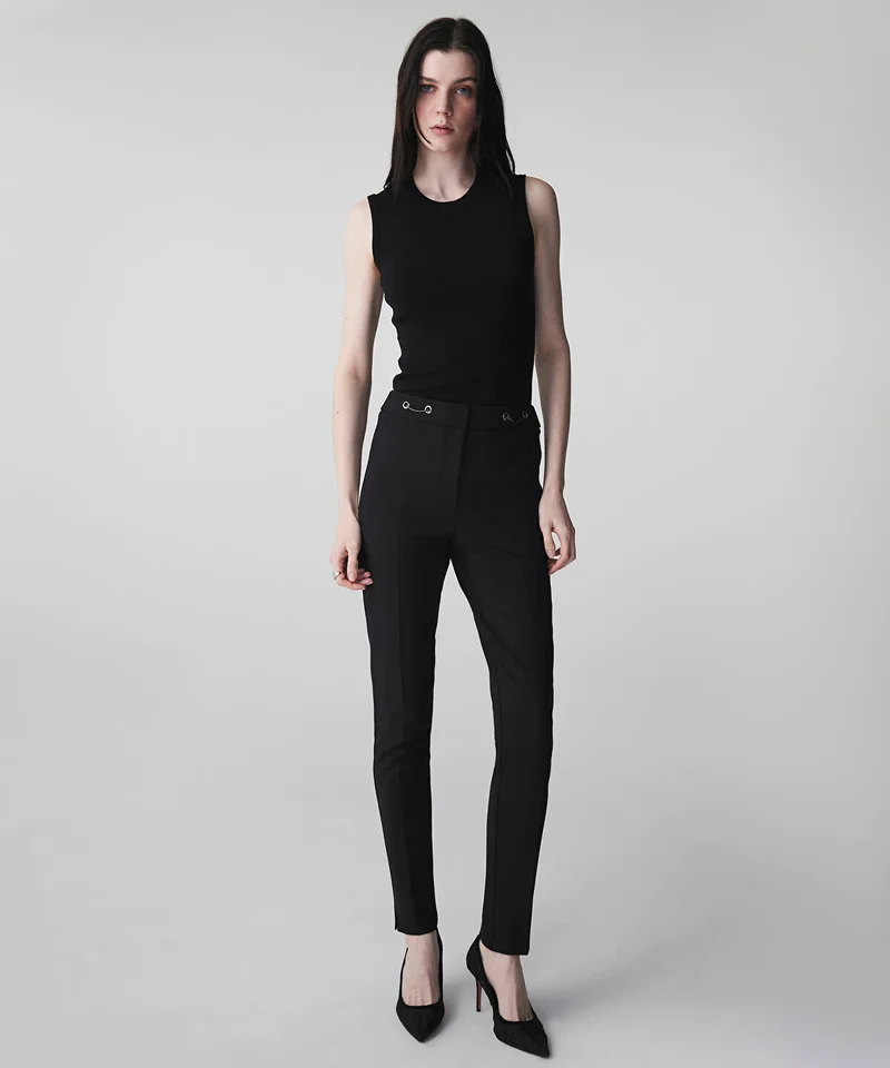 Ipekyol Skinny Trousers with Metal Accents