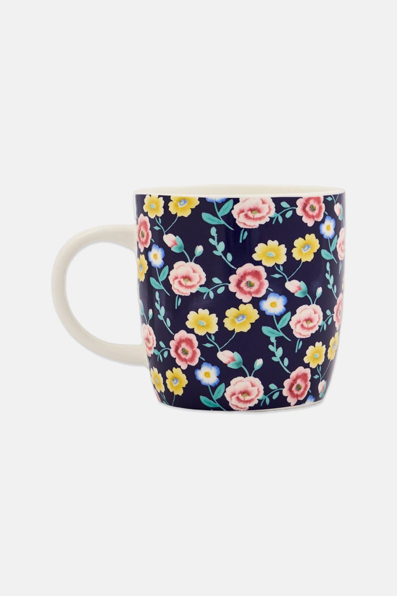 KitchenCraft Ceramic Floral Pattern Mug 425 ml, Multicolor - Image 1