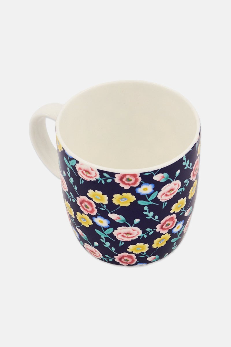 KitchenCraft Ceramic Floral Pattern Mug 425 ml, Multicolor - Image 2