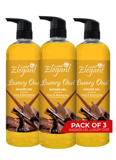 3-Pieces Luxury Oud Shower Gel 1 Liter