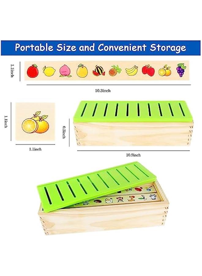 MIXDE Wooden Montessori Toys for Toddlers,Learning Activities Sorting Box Educational Toys Preschool Kindergarten Games Motor Skills STEM for Girls Boys Age 1 2 3 4 Year Old Kids Birthday Gift - Image 4