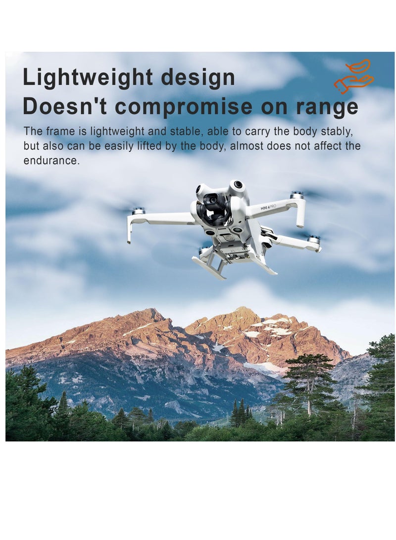 Excefore معدات الهبوط الملونة لـ DJI Mini 4 Pro مع أضواء فلاش LED قابلة للطي وممتدة طقم حماية لأرجل الهبوط لـ DJI Mini 4 Pro ملحقات الطائرة بدون طيار - Image 5