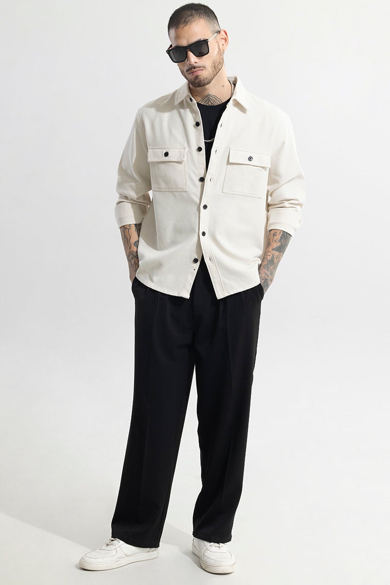 SNITCH Clyster Off-White Overshirt - Image 3
