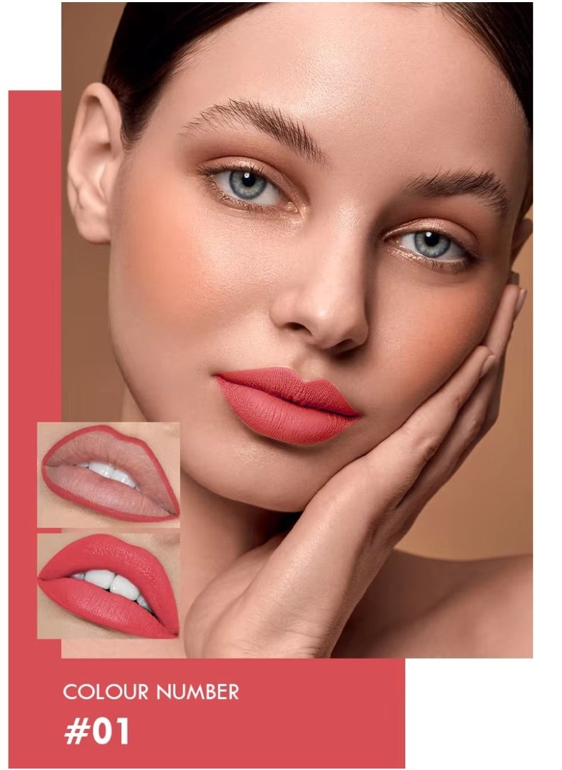 pudaier - 12Pcs Lip Liner Set Lip Liner Lipstick Set 12 Colors Lip Liner Pencil Matte Waterproof Long Lasting Lipstick Lip Contour Makeup Lip Liner Set Full Color One Stroke Define Lip Liner - Image 1