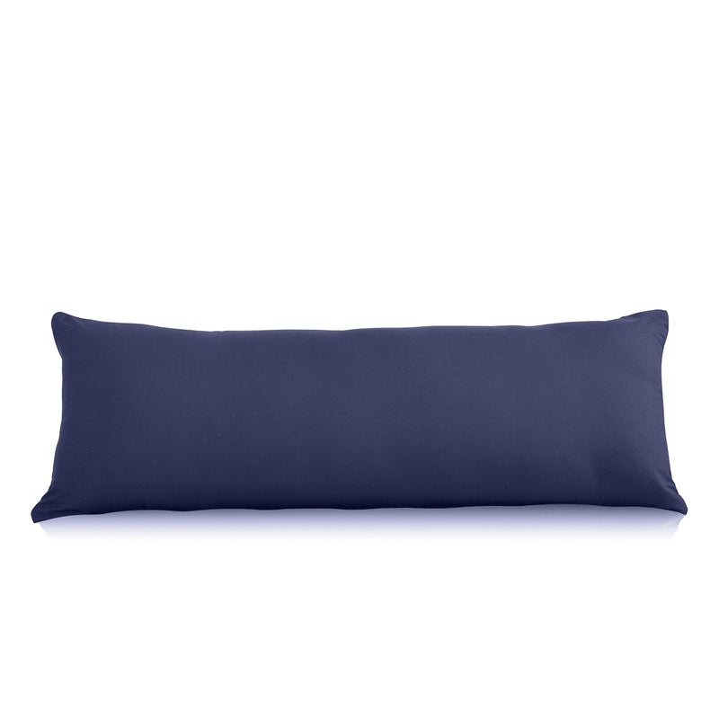 EVOLIVE Ultra Soft Body Pillow Cover/Pillowcases 21"x54" with Hidden Zipper Closure (21"x54" Body Pillow Cover, Navy) - Image 1