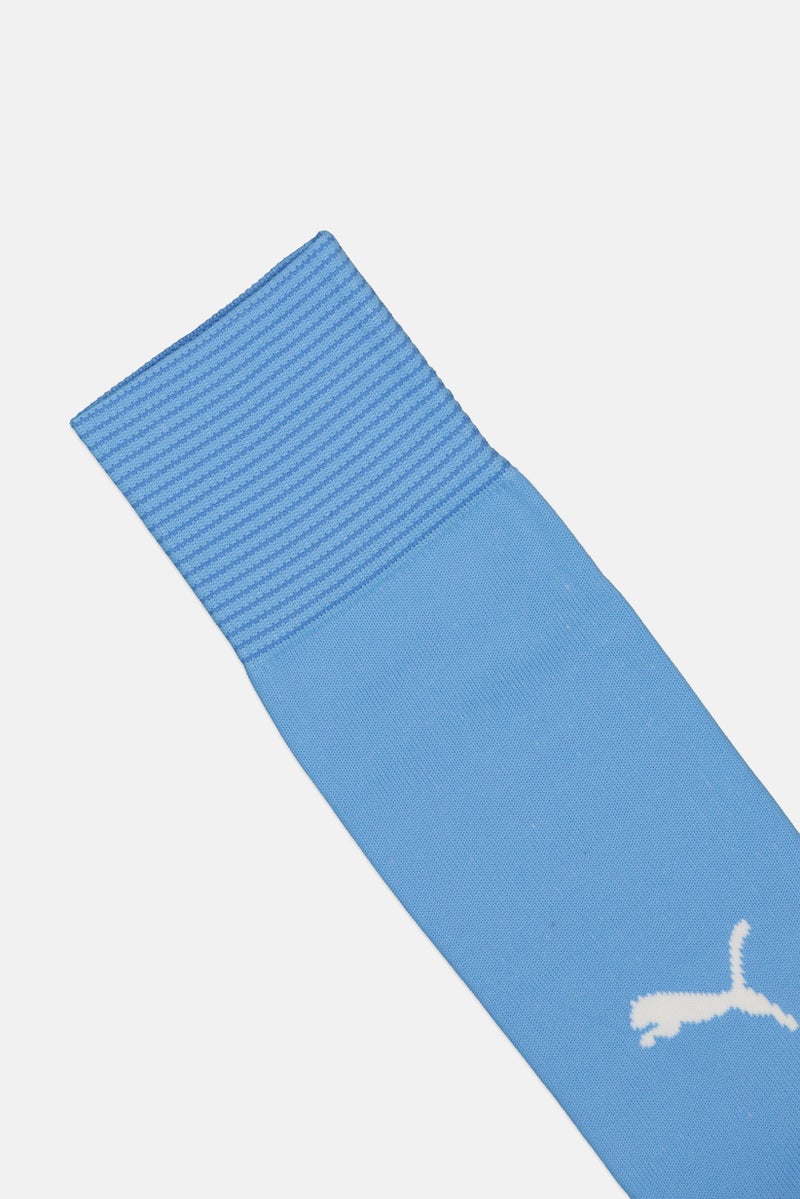 PUMA Men 1 Pair Brand Logo High Socks, Blue - Image 3