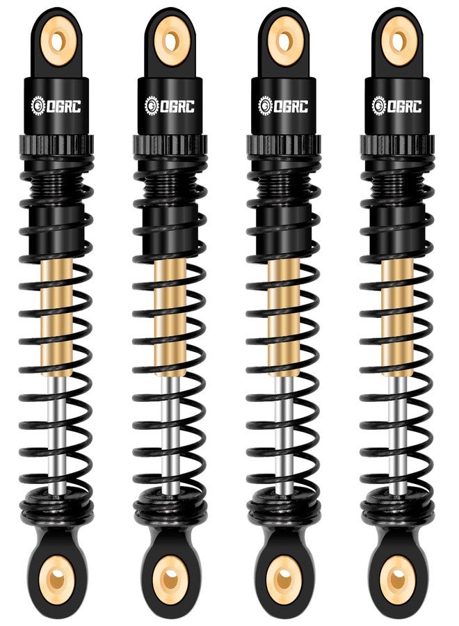 OGUNKE OGRC Shocks Absorber Aluminum Front & Rear Shock Damper RC Shocks for Axial SCX24 C10 JLU Deadbolt Gladiator Bronco Upgrade Parts (Black) - Image 1