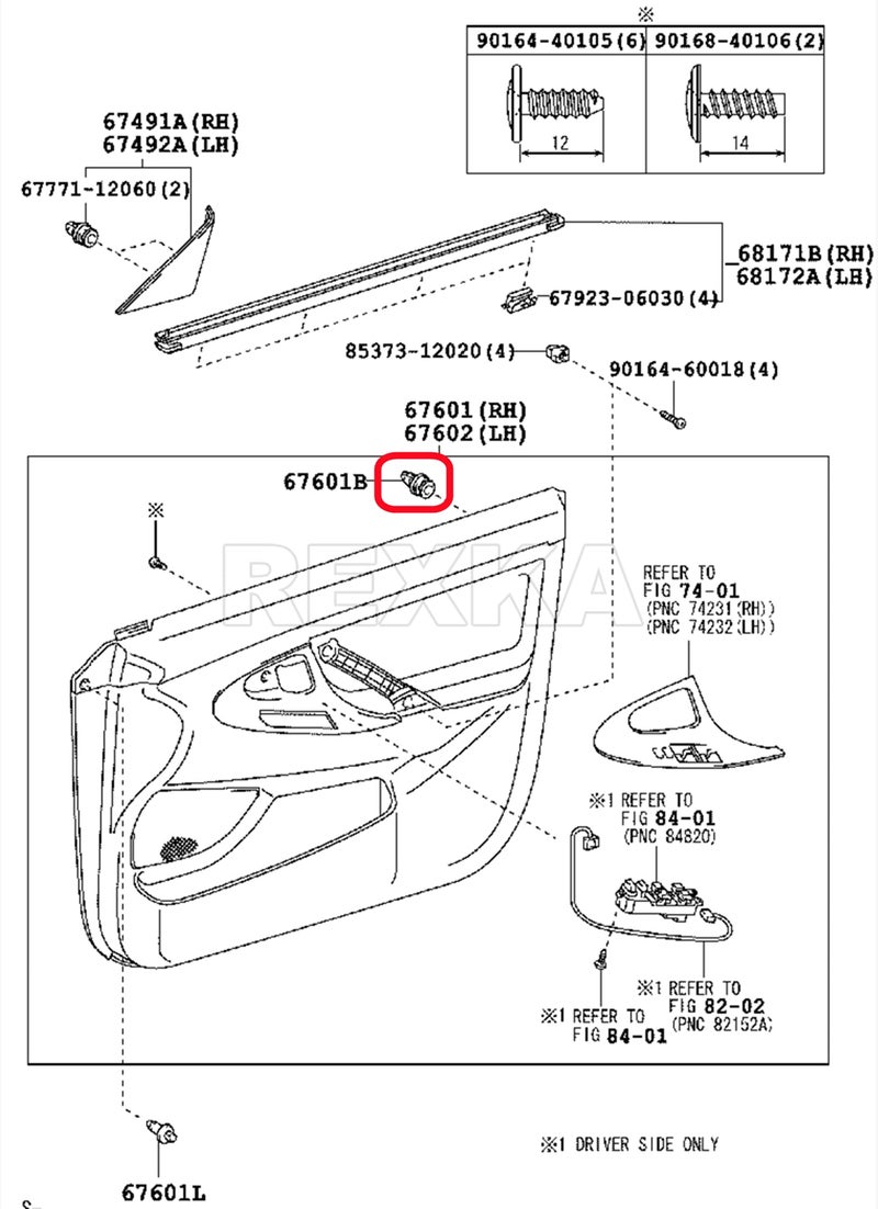 Rexka 30pcs Door Trim Panel Retainers Clips Compatible with Lexus Toyota 90467-A0005 Camry, FJ Cruiser, High Lander, RAV4, 4-Runner ES 350, GX 470, is 250, is 350, is F, LS 460 & LS 600HL - Image 5