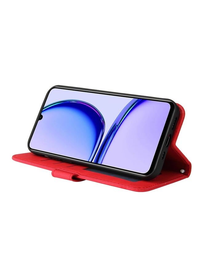 اس-توب جراب هاتف Realme C53 / Narzo N53 Skin Feel Life Tree Metal Button Leather Case - Image 5