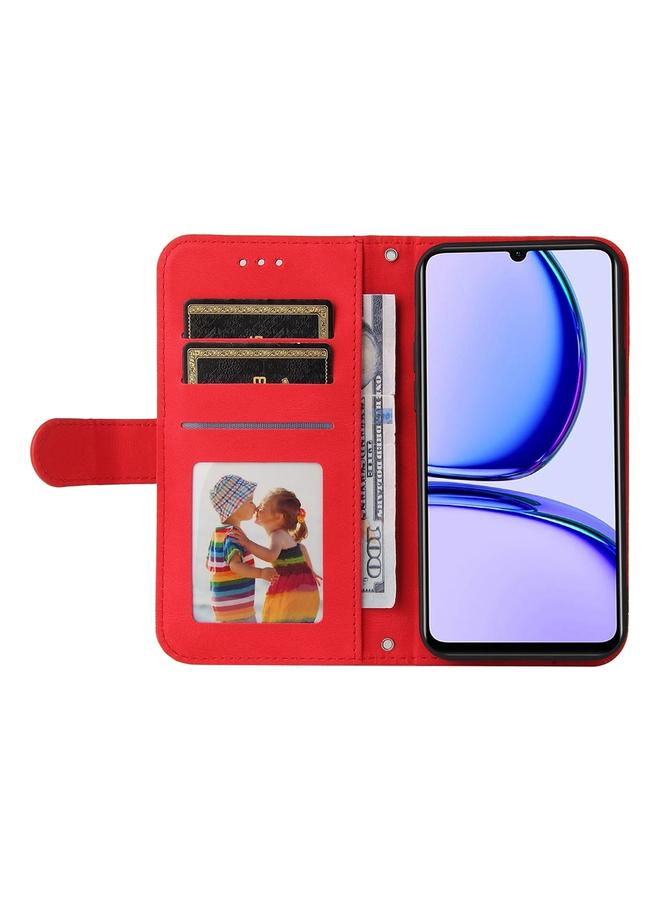 اس-توب جراب هاتف Realme C53 / Narzo N53 Skin Feel Life Tree Metal Button Leather Case - Image 4