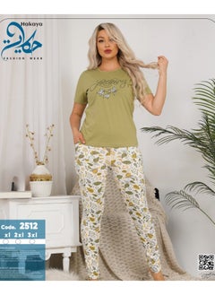 Star Tex Pajamas Summer Home Cotton Women Girls Simple Style Home Wear Comfortable Home Freshness Plaid Pants - Embroidery  - Image 2