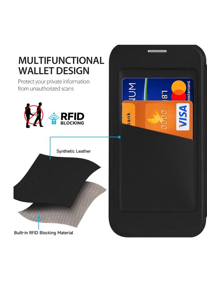 اس-توب جراب لهاتف Samsung Galaxy S23 5G جراب هاتف جلدي قلاب مانع لامتصاص RFID - Image 5