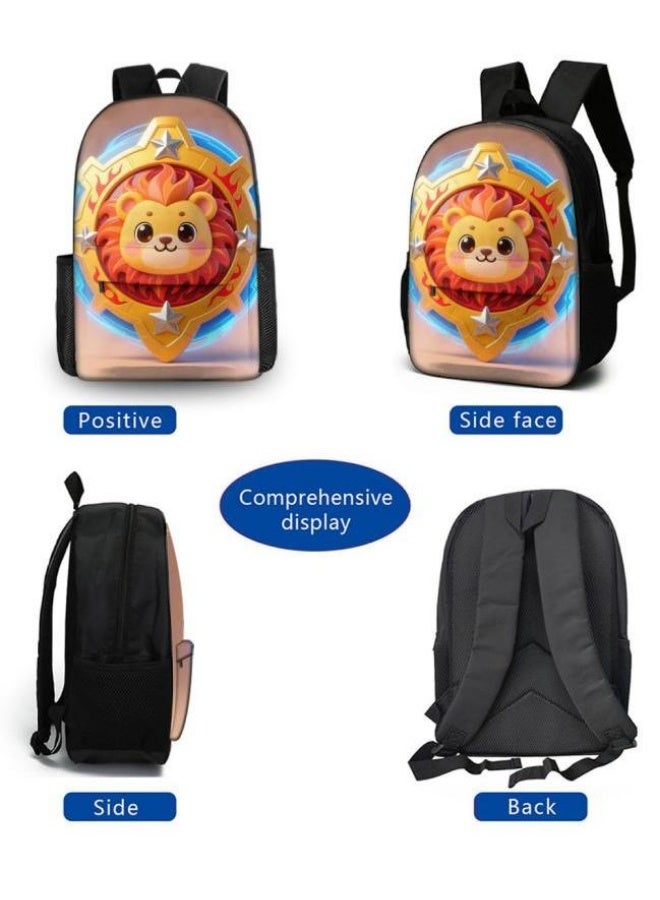 Bright Li Fire The hit is coming! Fun cartoon bag three-piece set, the fashion new favorite of students and teenagers (available for students, children, friends on outings, mountain climbing, schooling, etc.) - 48 - Image 3