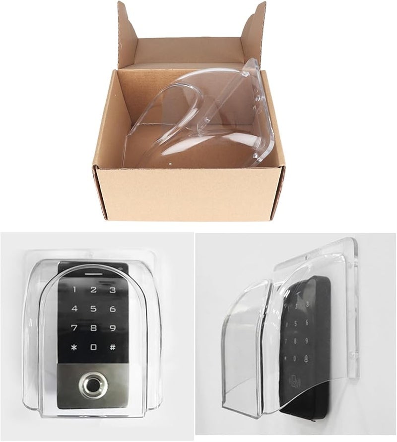 Transparent Rain Cover for Outdoor Fingerprint Doorbell Easy Installation Protector - Image 5