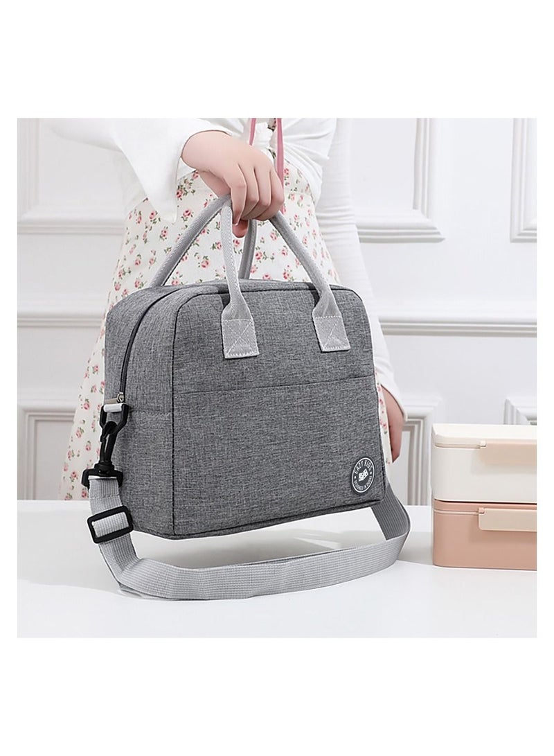 Eazy Kids Unicorn Purple 6 Compartment Bento Lunch Box w/ Lunch Bag-Grey - Image 3