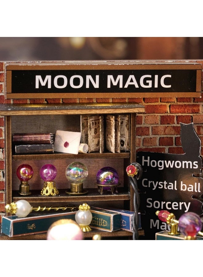 Flever Dollhouse Miniature Diy House Kit Creative Room With Furniture For Romantic Artwork Gift (Moon Magic) - Image 3