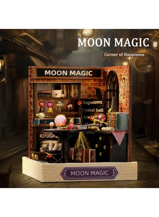 Flever Dollhouse Miniature Diy House Kit Creative Room With Furniture For Romantic Artwork Gift (Moon Magic) - Image 4