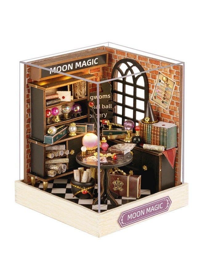 Flever Dollhouse Miniature Diy House Kit Creative Room With Furniture For Romantic Artwork Gift (Moon Magic) - Image 1