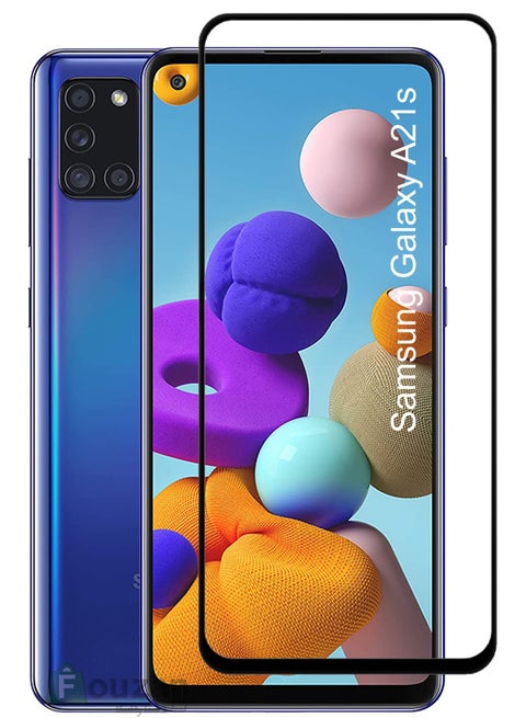 Samsung Galaxy A21s Tempered Glass Screen Protector – High Transparency, Delicate Touch, Anti-Explosion, Smooth Arc Edges, Easy Installation