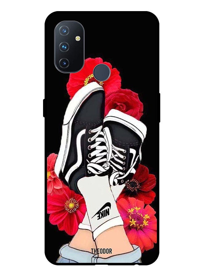 Theodor Protective Case Cover For OnePlus N100 Feet & Red Flower - Image 1
