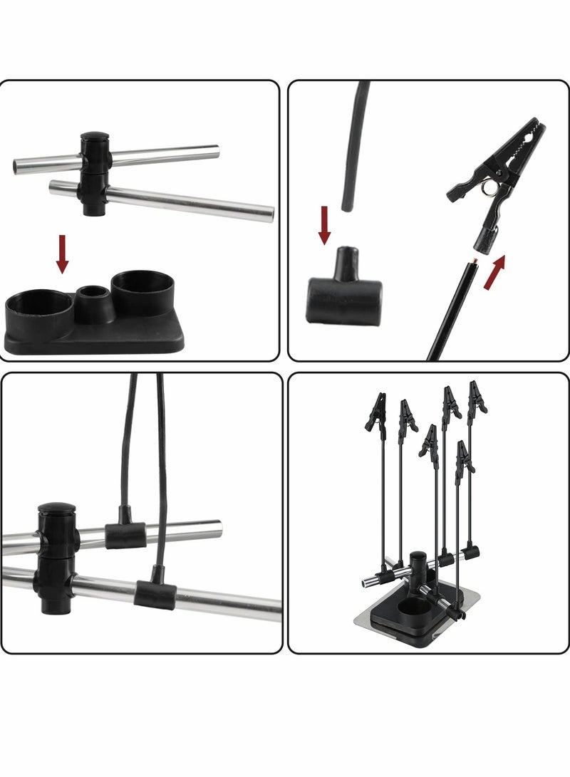 Excefore Model Painting Stand Base Holder, Airbrush Hobby Model Parts Holder  - Image 4