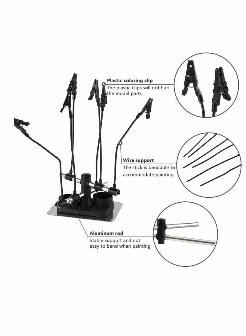 Excefore Model Painting Stand Base Holder, Airbrush Hobby Model Parts Holder  - Image 2
