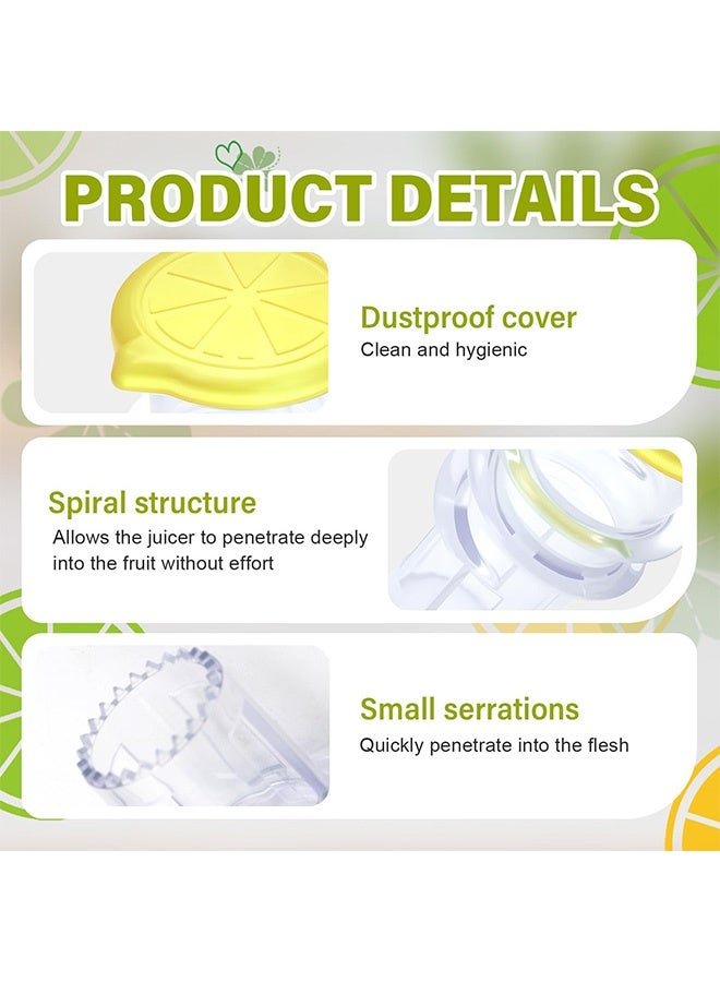 كوانتوم عصارة الليمون 2 PCS صرير الليمون، العصارة أعلى الليمون، مستخرج العصير المضغوط صفيحة صحية سهلة لتنظيف أدوات المطبخ - Image 3