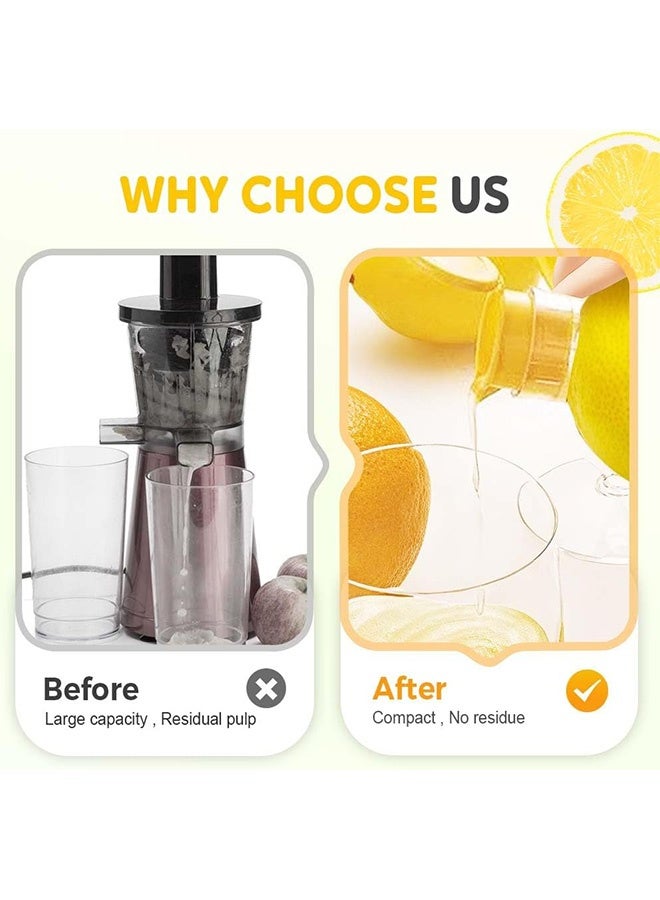 كوانتوم عصارة الليمون 2 PCS صرير الليمون، العصارة أعلى الليمون، مستخرج العصير المضغوط صفيحة صحية سهلة لتنظيف أدوات المطبخ - Image 4