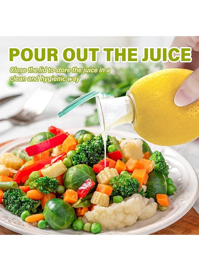 كوانتوم عصارة الليمون 2 PCS صرير الليمون، العصارة أعلى الليمون، مستخرج العصير المضغوط صفيحة صحية سهلة لتنظيف أدوات المطبخ - Image 5