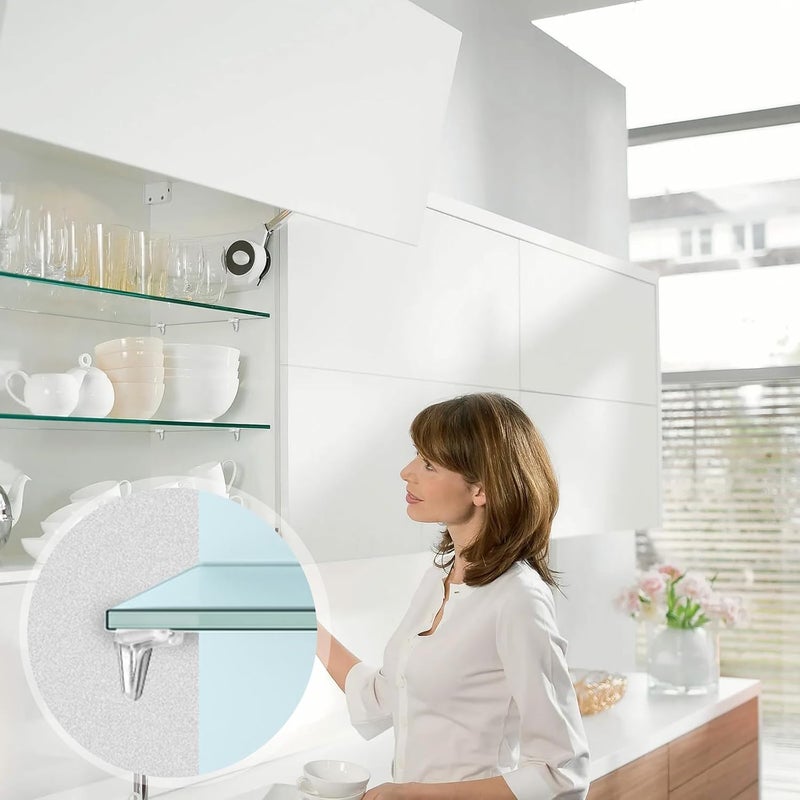 Zikra 3mm Shelf Support Peg, 40 Pcs Support Cabinet Shelf Pins Glass Shelf Supports Peg Transparent Rubber Replacement Peg Shelf Holder Locking Pins for Bookshelf Wardrobe Bookcase Glass Showcas - Image 5