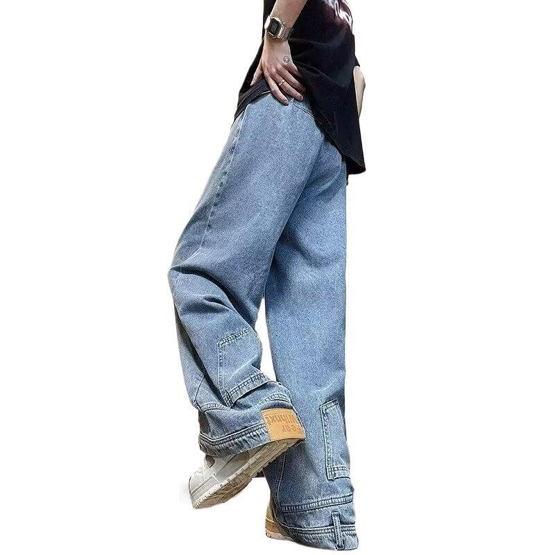 Unisex Classic Denim Jeans Loose Fit Daily Outdoor Wear - Image 5