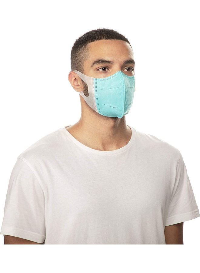 NIBEMINENT 50-Pieces 3D Face Mask For Adults Blue - Image 1