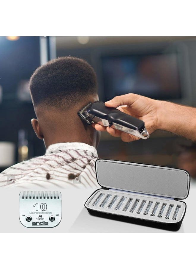 Comecase - Grooming Clipper Blade Case Holder Organizer - Hard Travel Carrying Storage Holds 12 Blades - Upgrade - Image 1