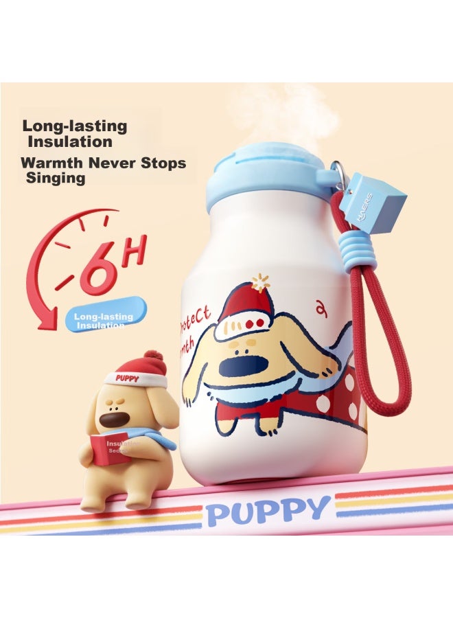 Haers Insulated Mug, Stylish Straw Water Bottle For Students, Portable Cup For Female Students, Gift, New Model, Red, 480ml - Image 3