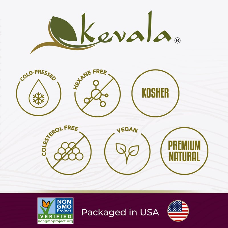 kevala Grapeseed Oil â€“ Non-GMO Expeller Pressed Grape Seed Oil for Cooking, Skincare & Hair; Rich in Antioxidants & Omega-6 Fatty Acids; High Smoke Point Oil â€“ 128 Fl Oz | 1-Pack - Image 5