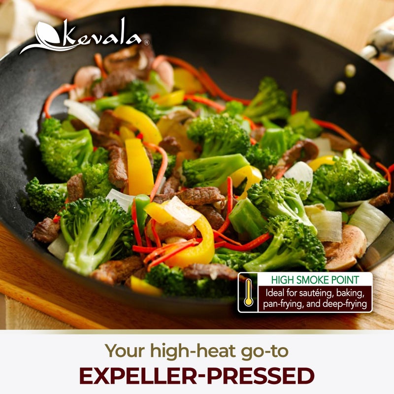 kevala Grapeseed Oil â€“ Non-GMO Expeller Pressed Grape Seed Oil for Cooking, Skincare & Hair; Rich in Antioxidants & Omega-6 Fatty Acids; High Smoke Point Oil â€“ 128 Fl Oz | 1-Pack - Image 4