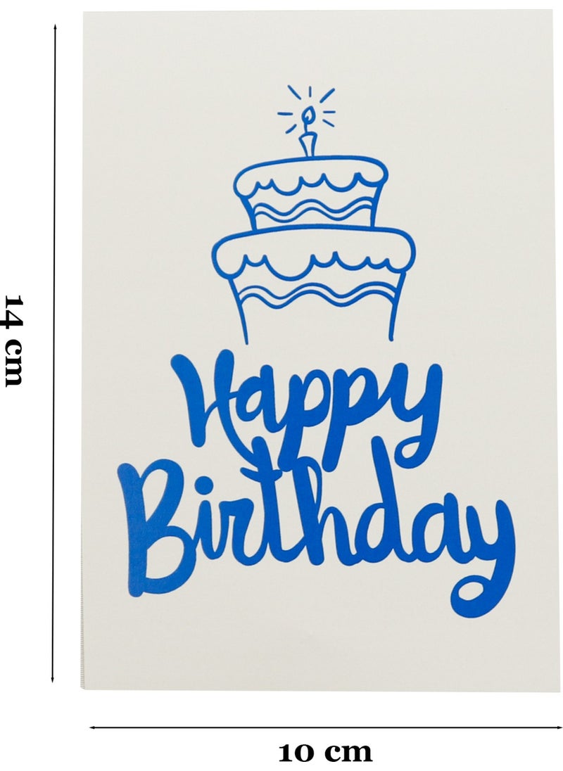 Repro Design 10X14 cm Birthday Greeting Card 10 Pieces Model-8  - Image 2