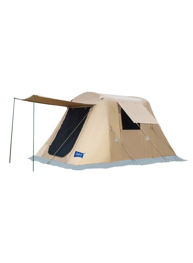 دي بي تي، خيمة رحلات هوائية قماش قطني، خيمة نفخ بالهواء، كاكي غامق، مقاس 230*390*200 سم - Image 1