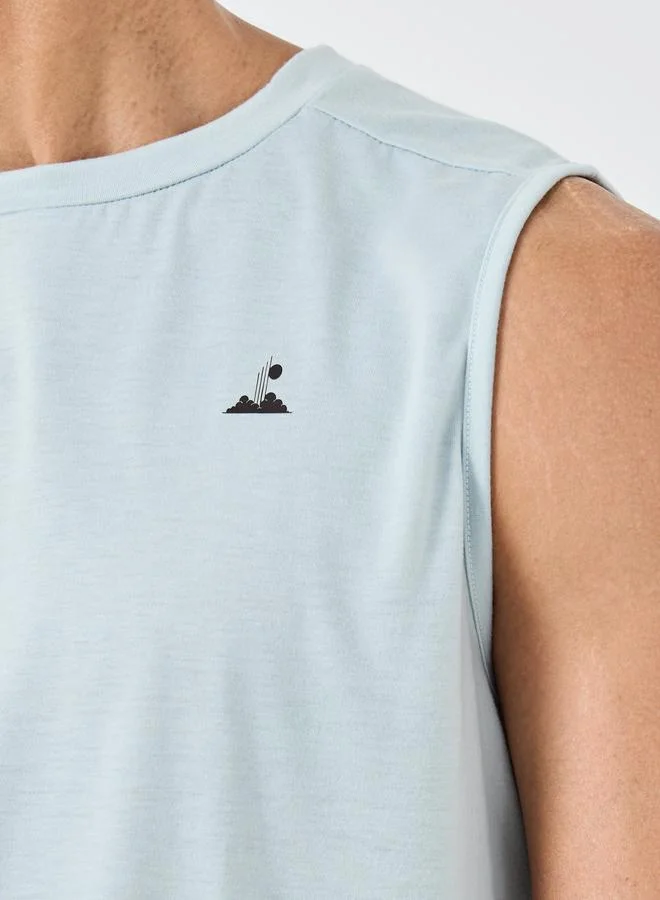 Styli Minimal Print Tank Top and Shorts Set