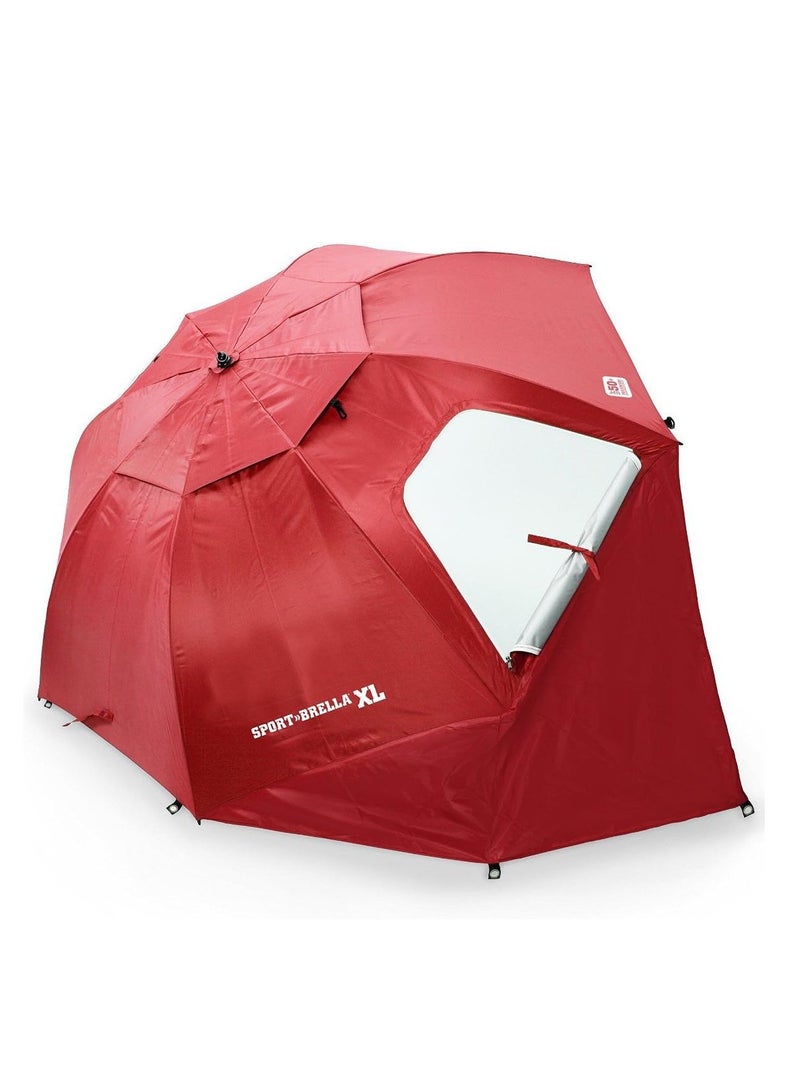 أس كيه أل زي مظلة بريلا بريميير XL بطول 9 أقدام وعامل حماية من أشعة الشمس فوق البنفسجية 50+ - أحمر - Image 1