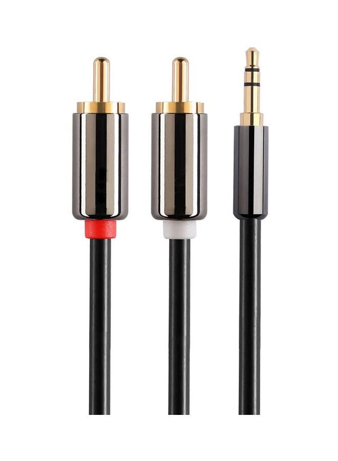 NIBEMINENT 2 RCA Male Stereo Audio Cable Connector Black/Gold/Red - Image 3