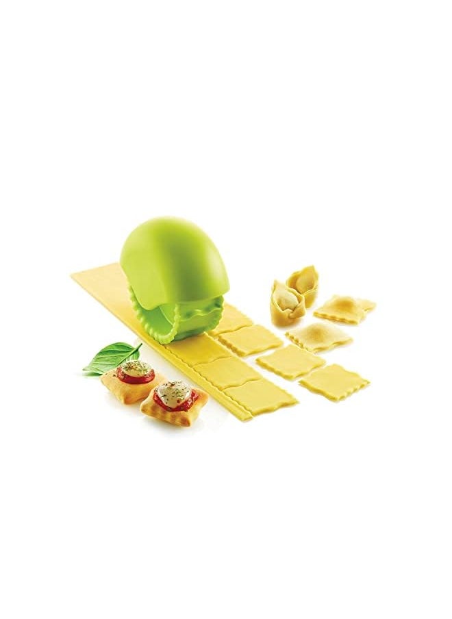 PROMASS - Dough Cutters, Baking Cutter,Pastry Cutter,Pasta Tool,Cookie Pie, Plastic Wheel Roller for Pizza, Pastry Crust Pie Decoration, Accessory for Kitchen Bakery (Snack Roll Cutter) - Image 1