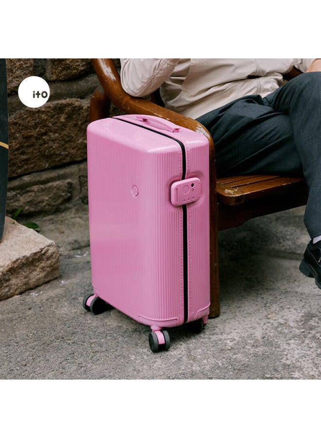 Ito Luggage Pistachio2 Suitcase, Large Capacity, Stylish, Women's Travel Case, Carry-on, Dream Pink, 20 Inches - Image 1