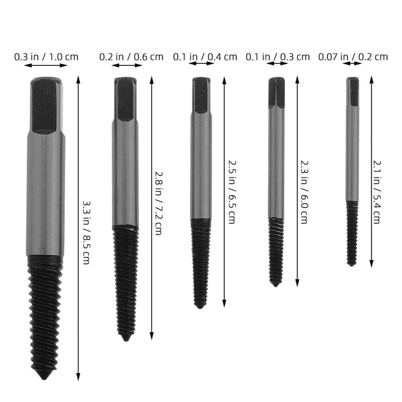 Damaged Screw Extractor Set 10PCS Easy Out Tool For Stripped Bolts And Screws Removal Kit - Image 3