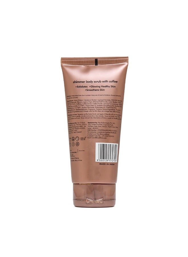 MCaffeine mCaffeine Shimmer Body Polishing Kit for women and men| Shimmer Body Scrub with Coffee & Shimmer Body Butter with Cocoa Butter | For Illuminizing Soft Shimmer & Glowing Skin for men and women  - Image 2