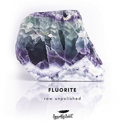 SPUNKYsoul Lotus Crystal Fluorite Healing Energy Bead Bracelet for Women Stainless Steel and Alloy - Image 5