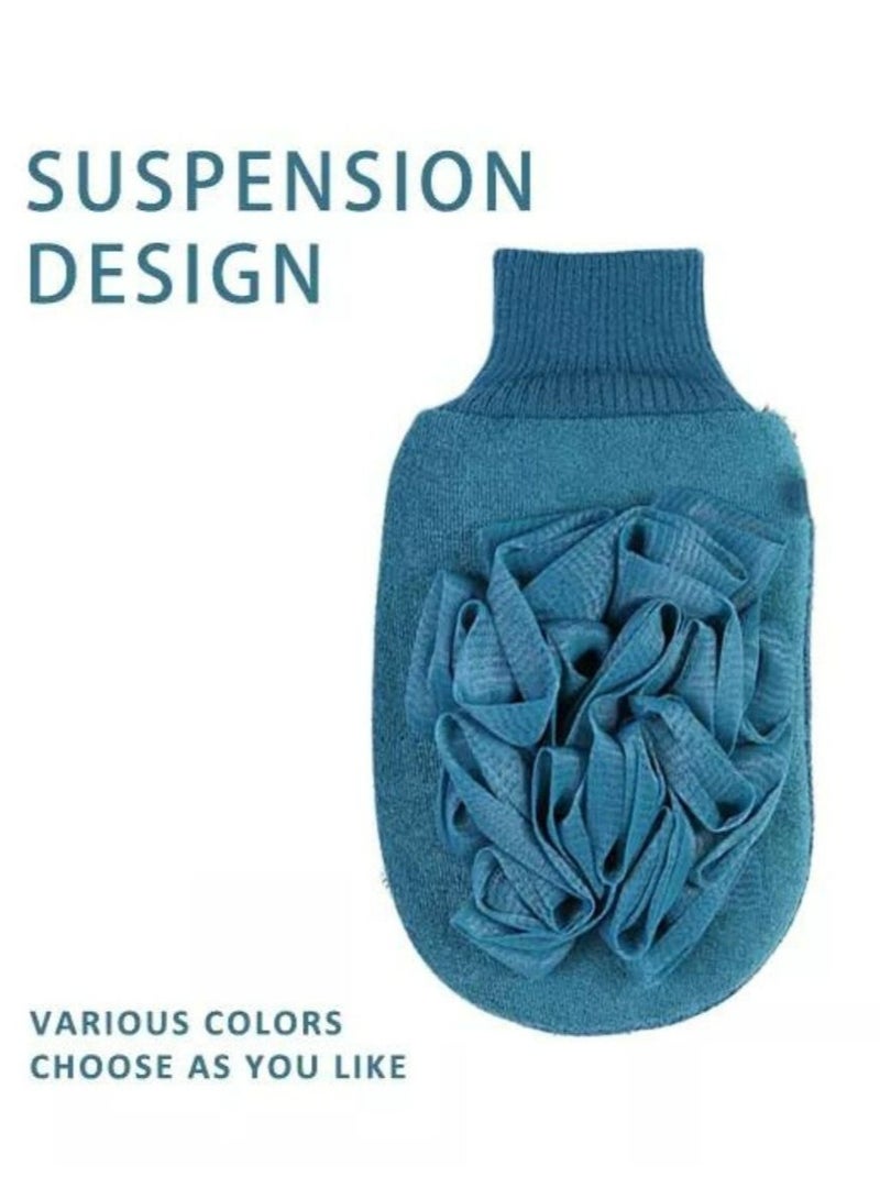 3 in 1 Bath Glove Moroccan Bath Loofah Soft Shower Mesh Soft Cotton Glove Eco Friendly Skin Deep Exfoliating Cotton Gloves - Image 4